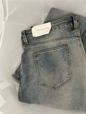Zoe Karssen Light Blue Distressed Skinny Jeans